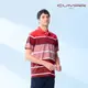 【CUMAR】男裝短袖雙絲光棉POLO衫 188207-68紅黑