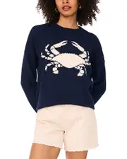 Vince Camuto Crab Crewneck Sweater