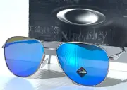 NEW Oakley CONTRAIL Satin Chrome PRIZM Sapphire Lens Sunglass 4147-03