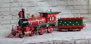 Vintage North Pole Express Train Christmas Magic Toy State Steam Engine Car
