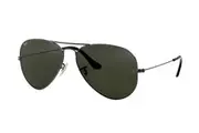 Ray-Ban Aviator Sunglasses - Gunmetal/Green (RB3025)