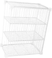 Uonlytech Freezer Baskets for Upright Freezer Metal Wire Baskets Fridge Organisation Sturdy Easy Clean
