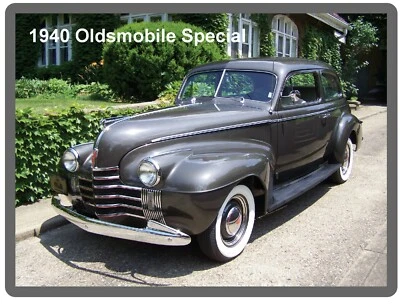 1940 Oldsmobile Special Auto Car Refrigerator / Tool Box Magnet