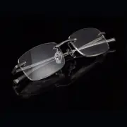 Business Men's Rimless Reading Glasses Alloy Metal Frame +1.0 +1.5 +2.0 +3.0