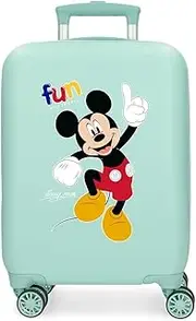 Joumma Disney Mickey Fun with Friends Cabin Suitcase Blue 33 x 50 x 20 cm Hard ABS Combination Lock Side 28.4L 2 kg 4 Double Wheels Luggage Hand Luggage, blue, Cabin Suitcase, Blue, Cabin Suitcase