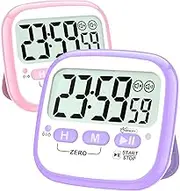 Antonki 2 Pack Classroom Timers for Teachers Kids, Magnetic Countdown Digital Kitchen Timer for Cooking, Study, Exercise, Work - Battery Included