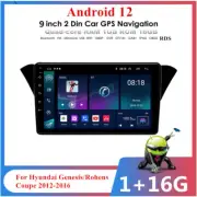 9" Android 12.0 Stereo Radio GPS Wifi For Hyundai Genesis Rohens Coupe 2012-2016