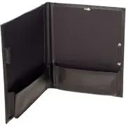 Black Music Folder for Sheet Music with Elastic Closure and Pencil Holder