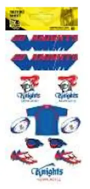 Newcastle Knights NRL Temporary Team Tattoos