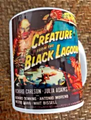 "CREATURE From The BLACK LAGOON" COFFEE MUG New RETRO 1950s HORROR MONSTER movie