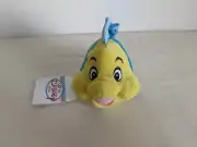 Disney The Little Mermaid Mini Bean Bag Flounder The Fish 7" - WMT