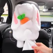 Bunny Rabbit Paper Tissue Box Cover Car Storage Organiser Napkin Case Holder