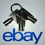 2087 3-New SENTRY SAFE keys tubular round key cut to code 2087