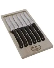 Jean Dubost Set of 6 Knives in Tray