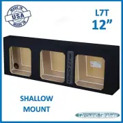 12" Triple Sealed L7T Shallow Mount Sub Box Slim Speaker Box Solo Baric