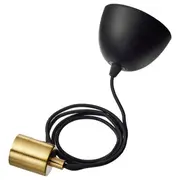 SKAFTET cord set, textile brass-plated, 1.4 m