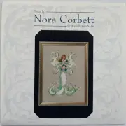 Angel White Trumpet Cross Stitch Chart Pattern by Nora Corbett