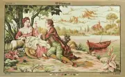 MASSIVE Diamant Tapestry Canvas Pastoral Couple Scenery Design# A2040