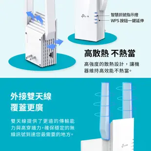 TP-Link RE505X AX1500 wifi6 雙頻 無線訊號延伸器 wifi 放大器