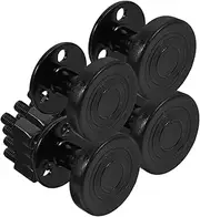 Levemolo 4 Pack Bed Frame Stabilizers Silent Headboard Retainer for Adjustable Beds Easy Install Protects Walls Black