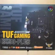 New ASUS TUF GAMING B550-PLUS Motherboard w/AM4 Socket and ATX Form Factor