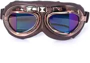 Motorcycle Retro Goggles Glasses Vintage Moto Classic for Harley Pilot Steampunk Bike Copper Helmet