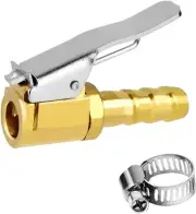 Joywayus Tire Inflator Valve 1/4" Open Flow Air Chuck with Lock 1/4, 1PCS