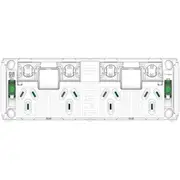 Clipsal P3015-4G Grid Socket Switch Horizontal Quad 10A 250V