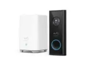 Eufy E8210CW1 Video Doorbell 2k (Battery) Plus Home Base 2 Smart Doorbells