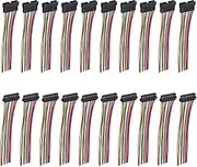 uxcell Male to Female 12Pin Breadboard Jumper Wire 2.54mm Pitch Ribbon Cable 30cm Long Electronics Breadboard Ribbon Cables for Breadboard Electronic Projects Pack of 10