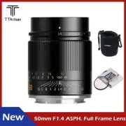 TTArtisan 50mm F1.4 ASPH Full Frame MF Lens for Sony E Nikon Z Canon RF L Mount