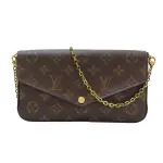 【二手名牌BRAND OFF】LOUIS VUITTON LV 路易威登 棕色 原花塗層帆布 FELICIE POCHETTE 肩背包 M61276