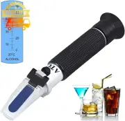 Alcohol Refractometer 0-80% Ethanol Spirit Tester Distilled Liquor Brewing Tool