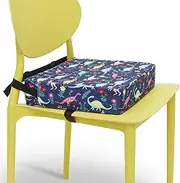 Toddler Booster Seat with Safety Belt Cute Cartoon Booster Seat Cushion Removable Table Booster Seat Non Slip Booster Seat Chair Increasing Cushion High Seat Pad for Baby Child Kids (B)