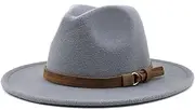 [Generic] Woman Fedoras Hat Cap Female Comfortable Breathable Solid Color Winter Hats