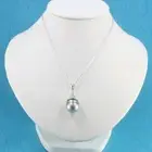 Genuine Baroque Tahitian Pearl Solid Sterling Silver 925 Bell Pendant – TPJ