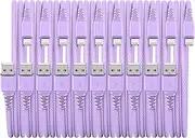 10 Pack [Apple MFi Certified] Apple Charging Cable 10ft, iPhone Charger Lightning Cable 10ft, Fast iPhone Charging Cable for iPhone 14/14Pro/13/13Pro/12/11/11Pro/11Max/ X/XS/XR/XS Max/, ipad (Purple)