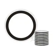 OnFireGuy 10pcs 39mm Black Ring 1oz Silver Round Protective Coin Holder Cases