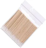 300 Pieces Cotton Swab Pointed Cotton Swab Pointed Tip Cotton Swab Cotton Tipped Applicator Pointed Cotton Sticks Wooden Stick Cotton Swab Precision Tip Cotton Swab, 7cm