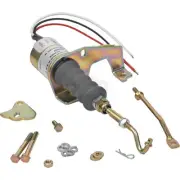 Shut Down Solenoid Kit 12V New Continuous Duty 3 Terminals Left-Hand Mount