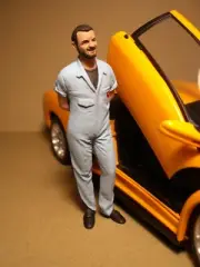 1/18 FIGURE VALENTINO BALBONI VROOM PAINTED FOR MINICHAMPS AUTOART KYOSHO