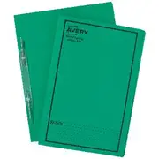 Avery Spiral Spring File Foolscap Green with Black Print