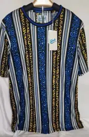 NWT Vintage Men's Fresh Prints Of Bel-Air Striped Ringneck Tshirt, XL