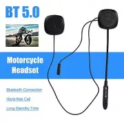 BT 5.0 Motorcycle Helmet Headset Intercom Stereo Headphone Speaker Mic