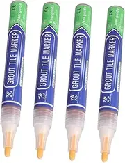 4pcs Tile Gap Coloring Pen Product Tile Floor Marker Wall Grout Rejuvenate Grout Restorer Pen Renew Repair Marker Dark Grey