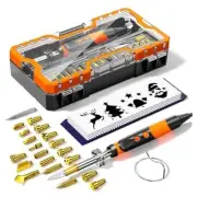 Wood Burning Kit Professional Pyrography Wood Burning Tool, Wood Burner Orange