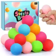 Stress Balls 24 Pack for Kids Adults, 2.5" XL Sensory Squishy Balls Bulk, Squ...