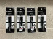 4X Covergirl Easy Breezy Brow Fill + Define Pencils 500 Black