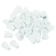 Bell End Stopper Cord Rope Lock for Drawstring Bag, Lake Blue 20pcs