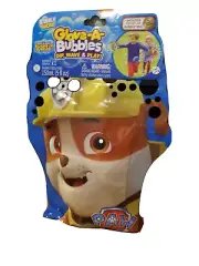 Paw Patrol Rubble Glove A Bubbles With Bubble Solution Wave 'n Play SEALED